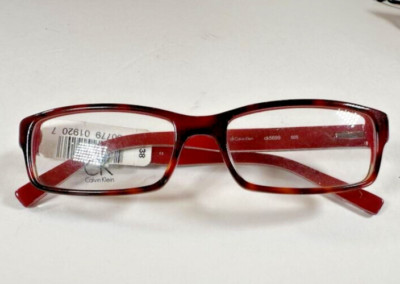 NEW Calvin Klein Red Tortoise Eyeglasses Frames 52-16-135 CK5699 505