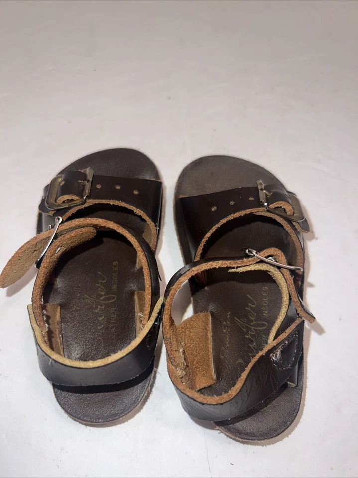 Nuevas sandalias de agua salada Sun-San, gancho y bucle estilo surfista, marrón, infantil 4 Foto 3 de 4