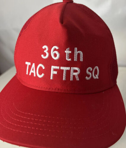 US Airforce 36Th Tactical Fighter Squadron Hat Cap F16 Falcon Korea Snapback - Afbeelding 1 van 4