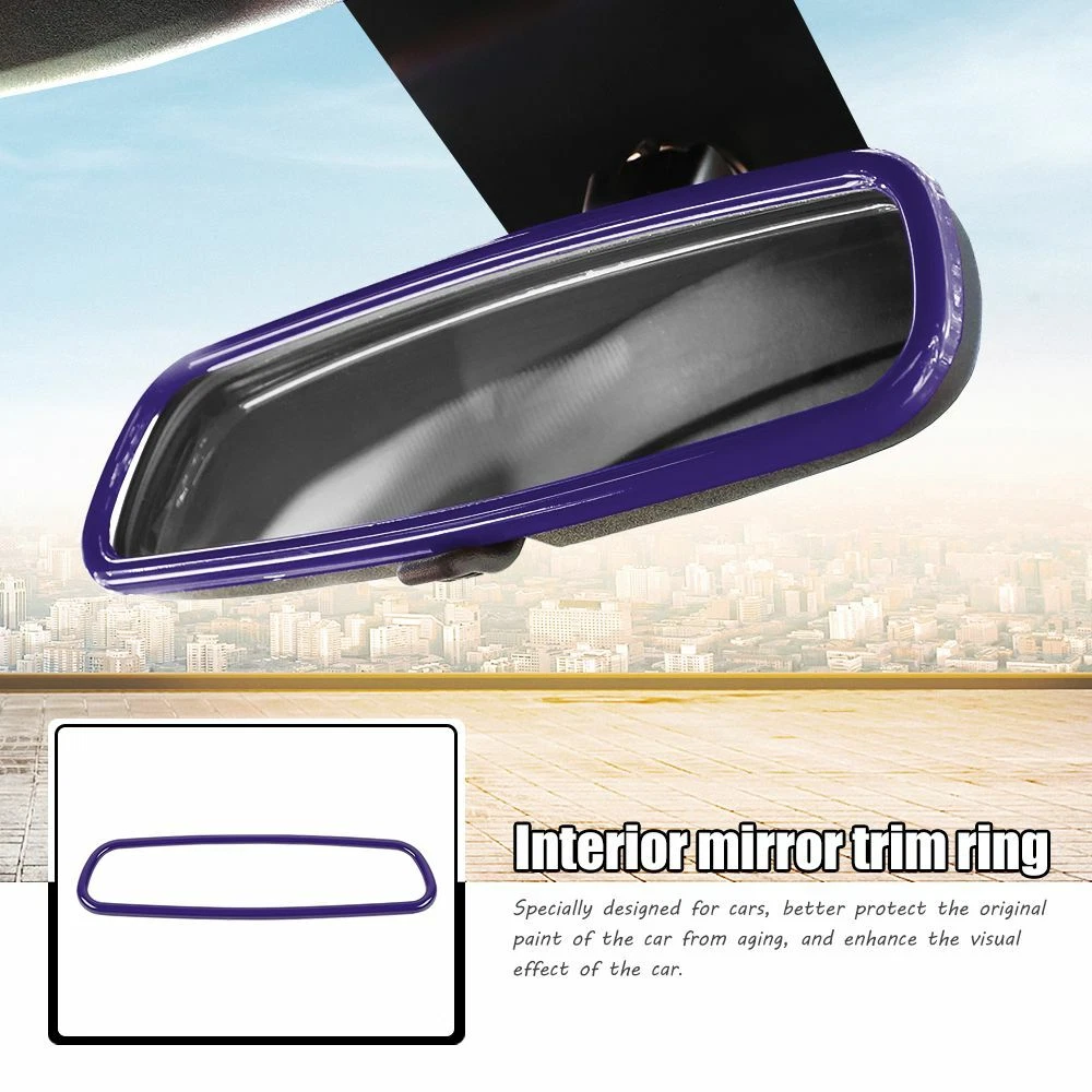 Car Interior Rear View Mirror Frame Trim Cover For Dodge Charger