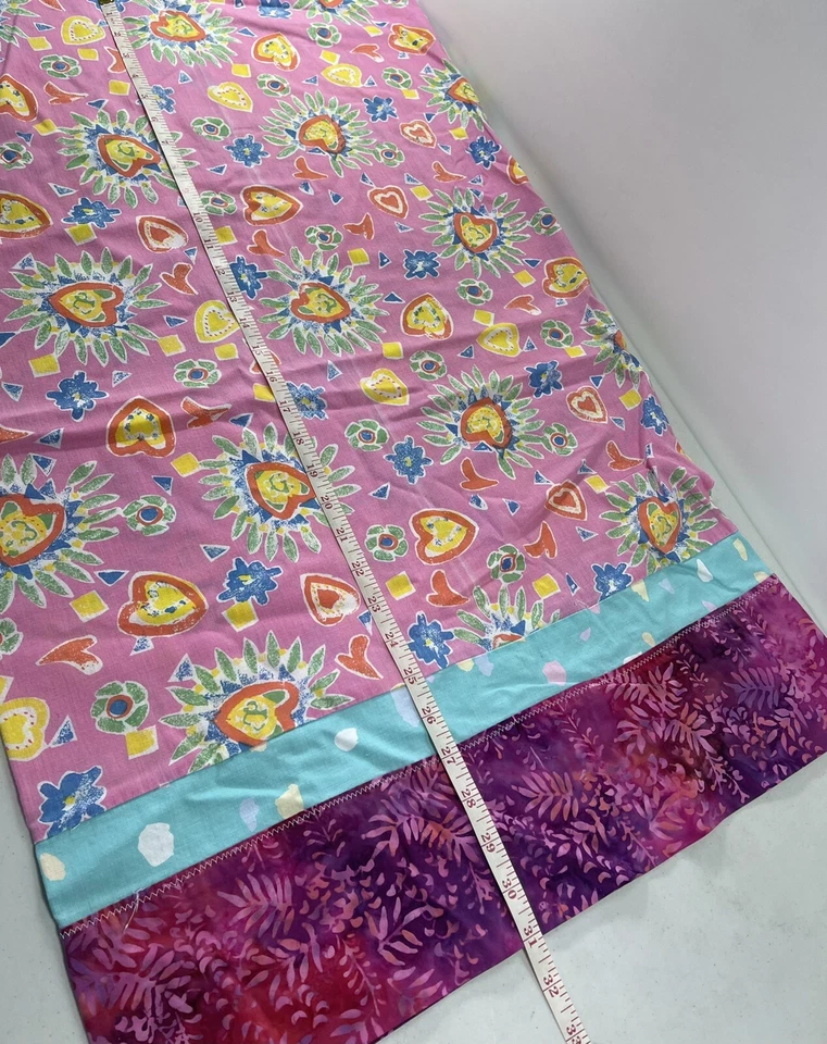 Funda de almohada rosa brillante colorida hecha a mano 1 pieza estándar decoración del hogar Foto 4 de 4