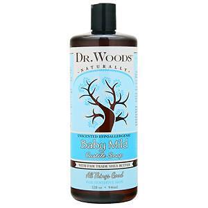 Жидкое мыло Dr. Woods Castile с маслом ши Fair Trade Baby Mild 32 fl.oz