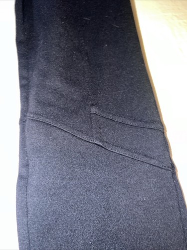 FREE PEOPLE Pants Women's 31 Black Cotton Stretch Skinny Center Seam Pieced - Picture 3 of 11