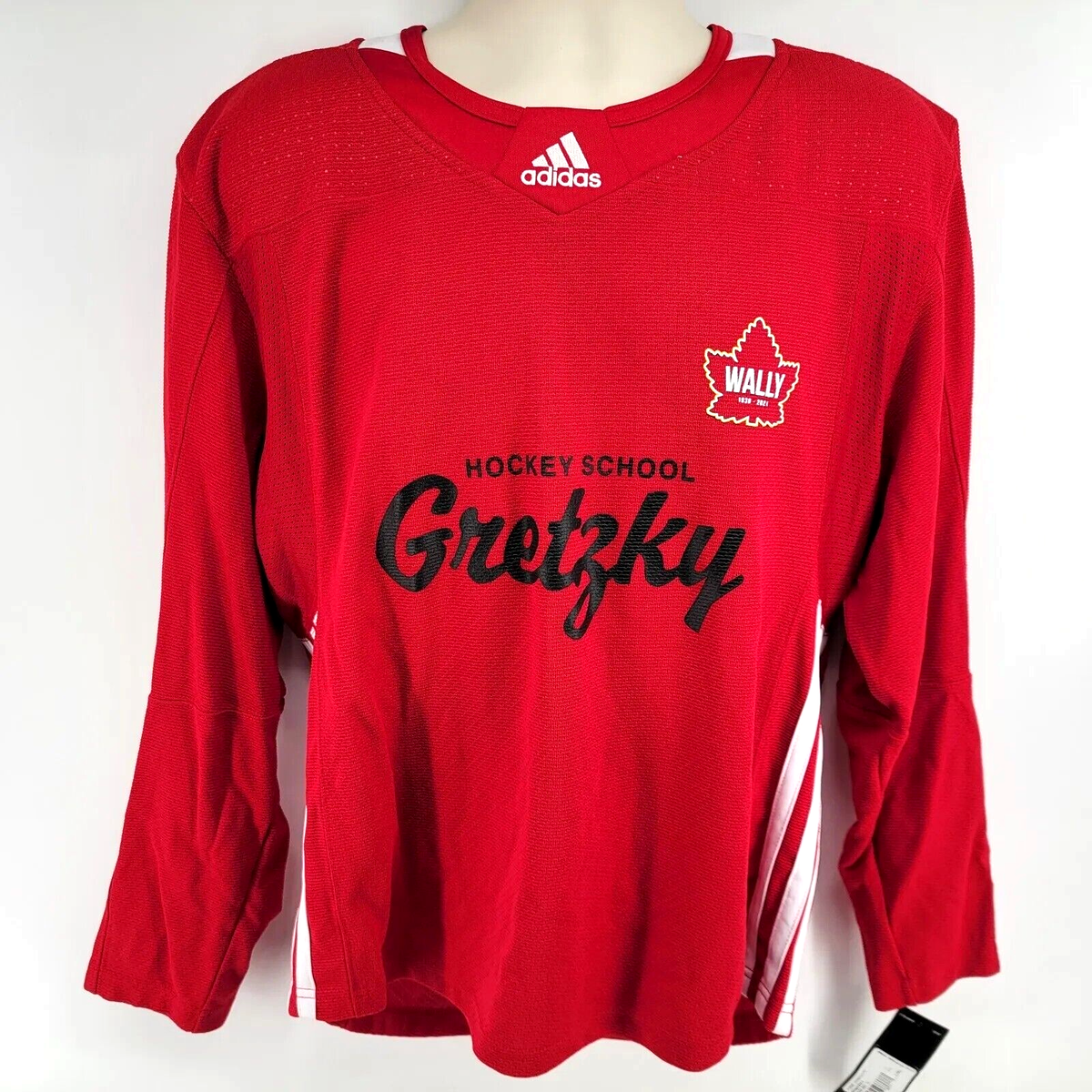 Adidas Gretzky Hockey School Red Hockey Jersey #99 Size Youth L/XL
