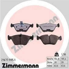 Zimmermann 21677.995.1 brake pad set, disc brake for BMW