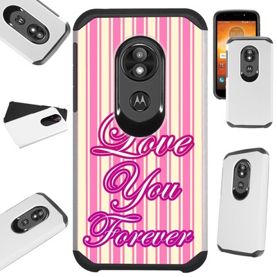 FUSION Case For Motorola Moto G7 Power/Supra/Plus Phone Cover LOVE YOU FOREVER