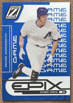 2005 Donruss Zenith Epix Game Blue Shawn Green /350 Diamondbacks #E-18