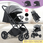 Baby Pram Reversible Handle Stroller Foldable Portable Travel Pushchair Stroller