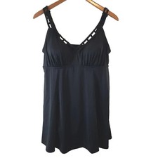 Swimsuits For All Swimdress Size 18 One Piece Swimsuit Black Padded Wire Free