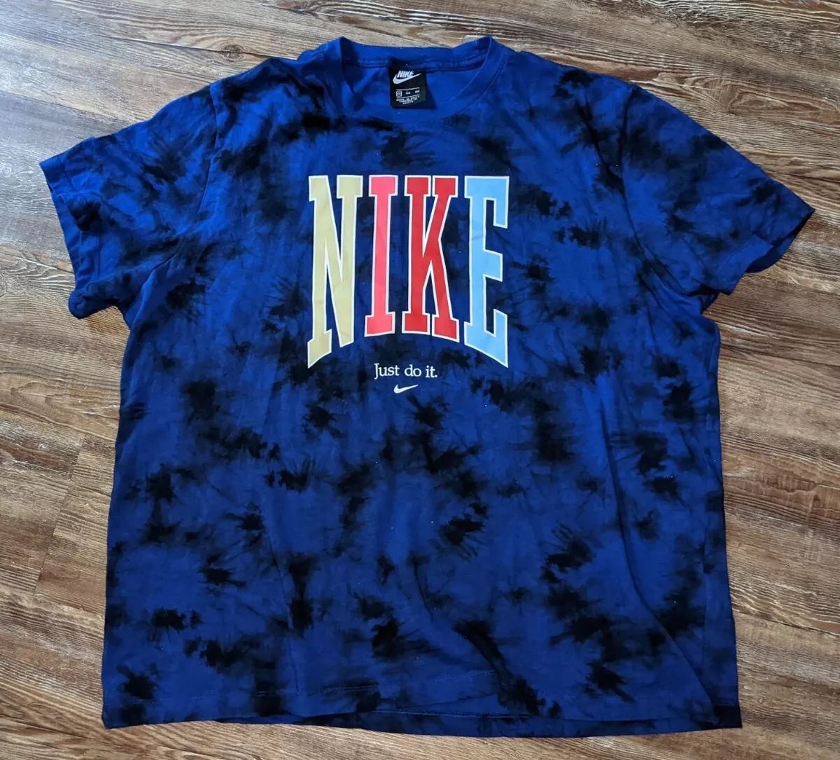 Nike Men's T-Shirt - Blue - XXL