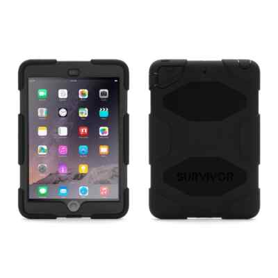 iPad Mini 1, 2, 3 7,9'' Griffin Black Survivor All-Terrain Case mit Retina Display