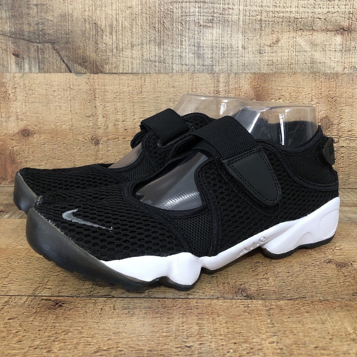 Nike Air Rift Breeze BR Women's Size 5 Split Toe Shoes Black