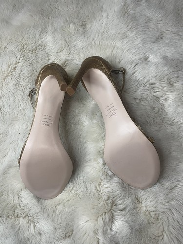 Stuart Weitzman Nudist heel, metallic, size 8.5 - Picture 5 of 5