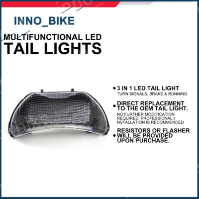 LED Tail Light Turn Signal For Honda CBR600F F4 1999 2000 CBR600 F4i 2004 - 2007