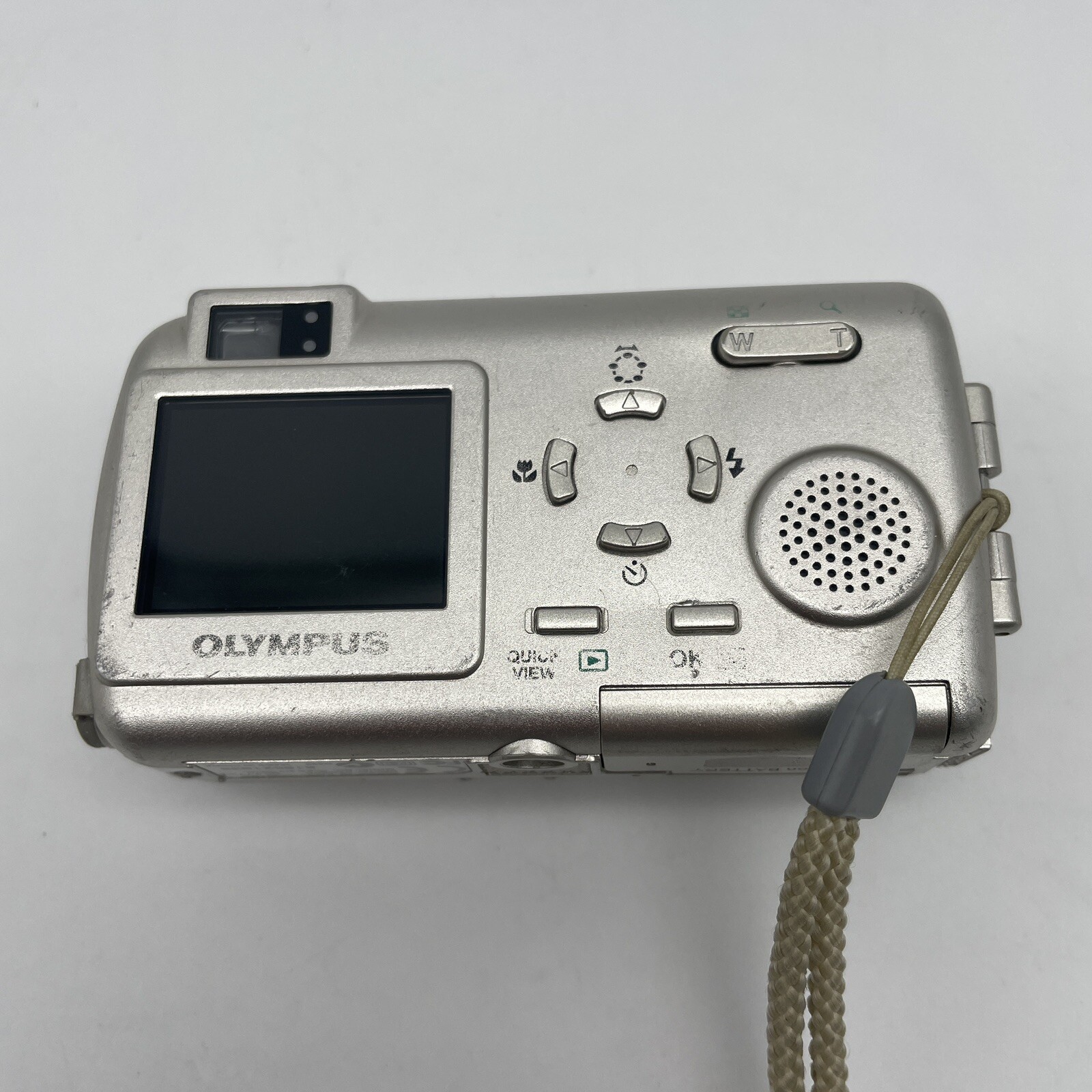 Olympus Stylus 410 Digital Camera Silver/Gold Camera Only No Charger