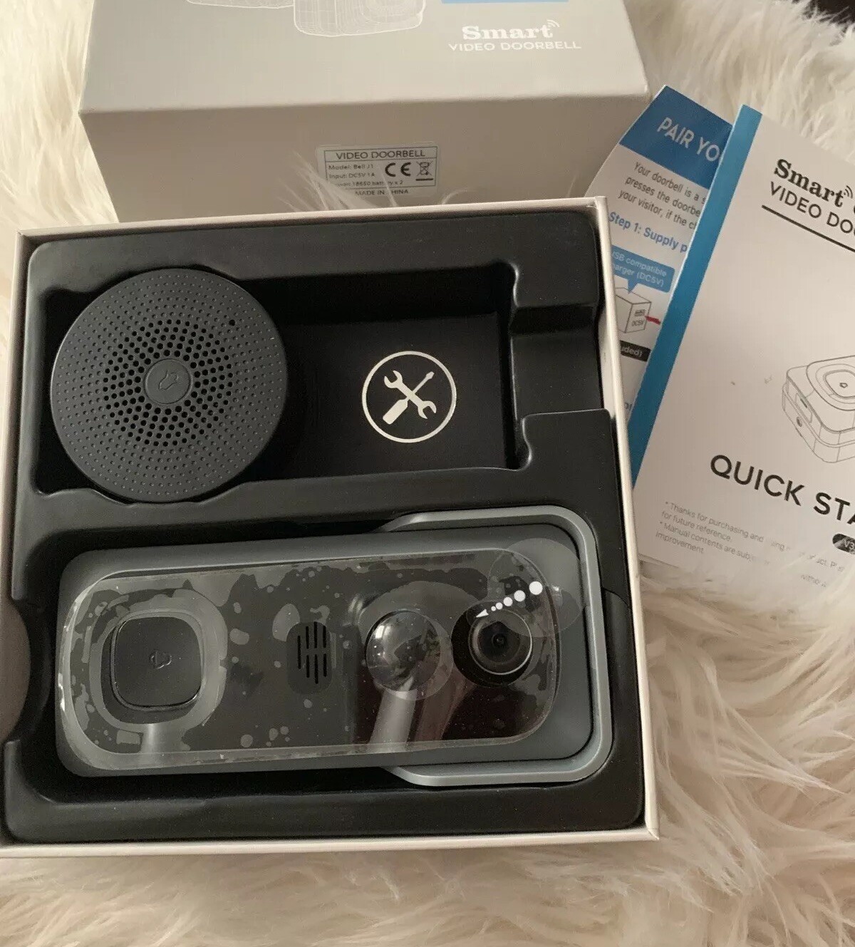 Video Doorbell, WiFi Smart Wireless Doorbell 1080P Full HD Security Home Camera-image