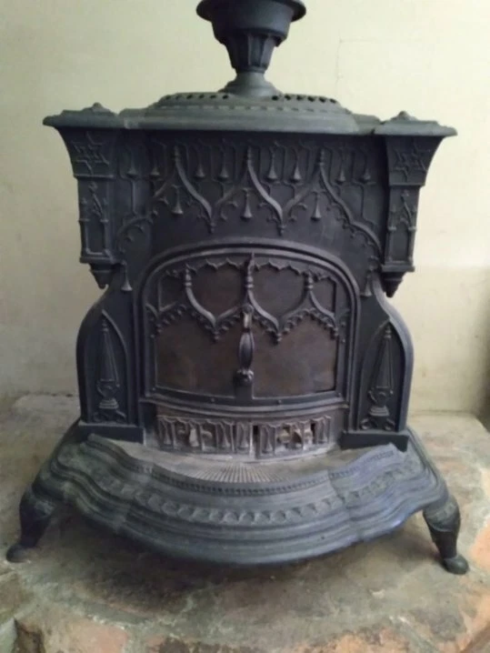 Antique Victorian Cast Iron Parlor Stove | eBay