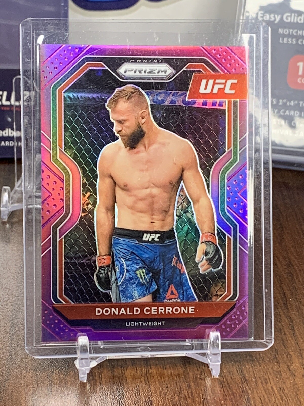 2021 Panini Prizm UFC Debut DONALD “COWBOY” CERRONE Purple Prizm #12 #’d /149