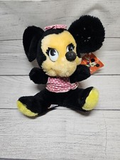 Vintage Minnie Mouse Bean Bag Plush from 1965 WITH TAGS - Disneyland Plush - 7"