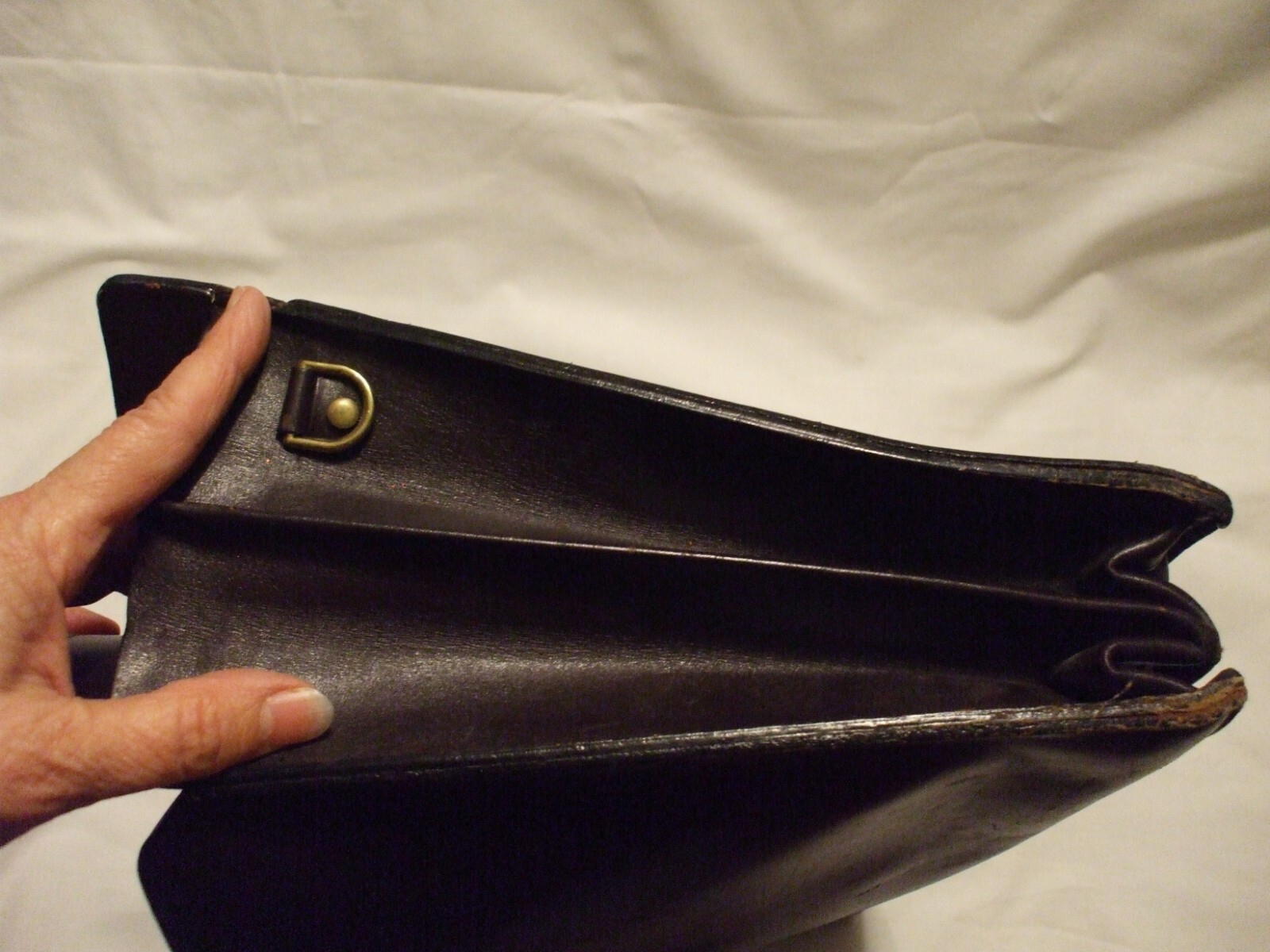 Vtg David King & Co. Attache/Briefcase/Portfolio/Document Bag Choc. Brown USA