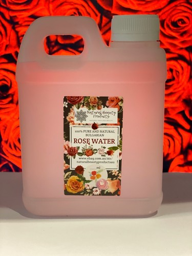 1 LITRE BULK ORGANIC ROSE WATER 100% NATURAL TONER ROSEWATER.. - Picture 4 of 5