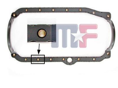 1-teilige Ölwannendichtung Chevrolet Chevy 1985-1995 262 4,3L V6 GMC