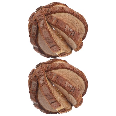  2 Pcs Spielzeug Haustier Hamster Kauspielzeug Molar Naturholz Holzspielzeug