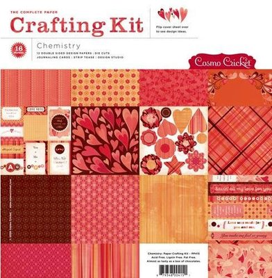 Cosmo Cricket CHEMISTRY 12x12 Scrapbook Paper Collection Kit - Valentine's Day