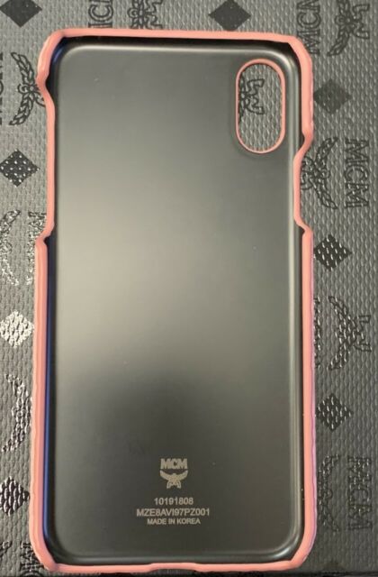 MCM Visetos iPhone X Case Women's Pink for sale online | eBay