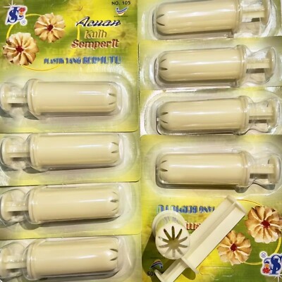5pc/1 set -Semperit Plunger Presser Cookies Tool Plastic Mold Christmas Cookies