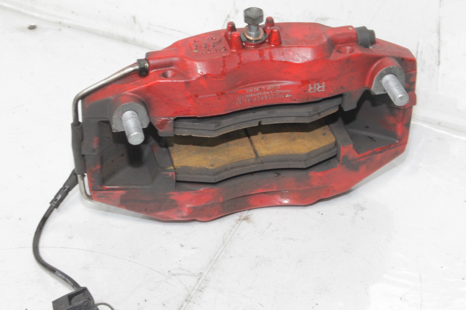 12-14 MCLAREN MP4-12C 12C 570 OEM RH REAR BRAKE CALIPER RED 11C0566CP COMPLETE