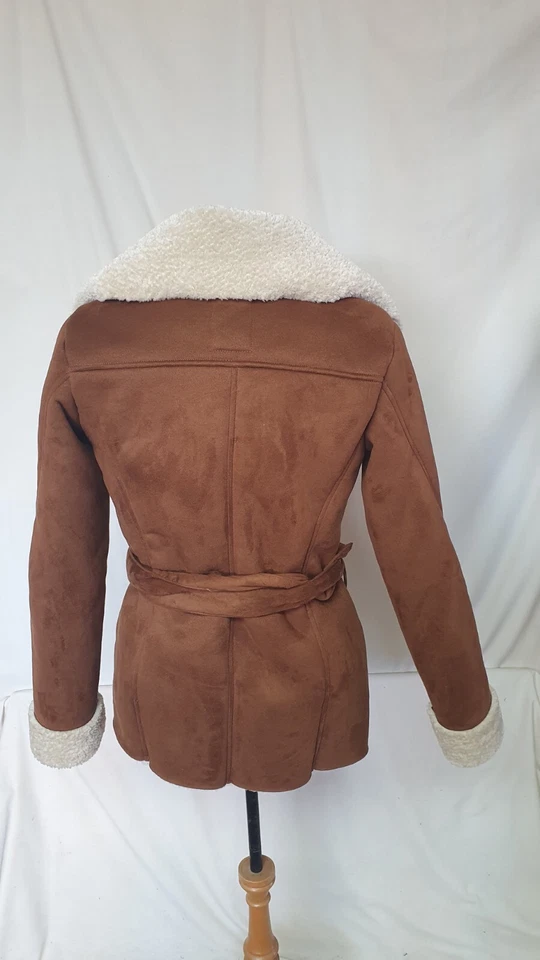 Ladies Coat, ESPRIT, Brown, Belted, Size XS, 36"Bust, 29" length, 0411 - Image 4 of 4