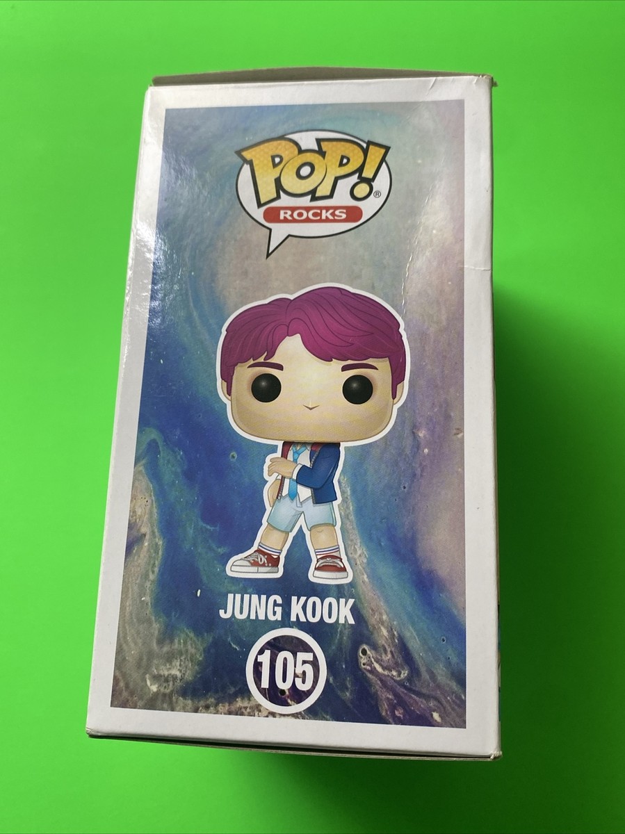 Funko Pop! #105 BTS Jung Kook Vinyl Figure Pink Hair with Box A1