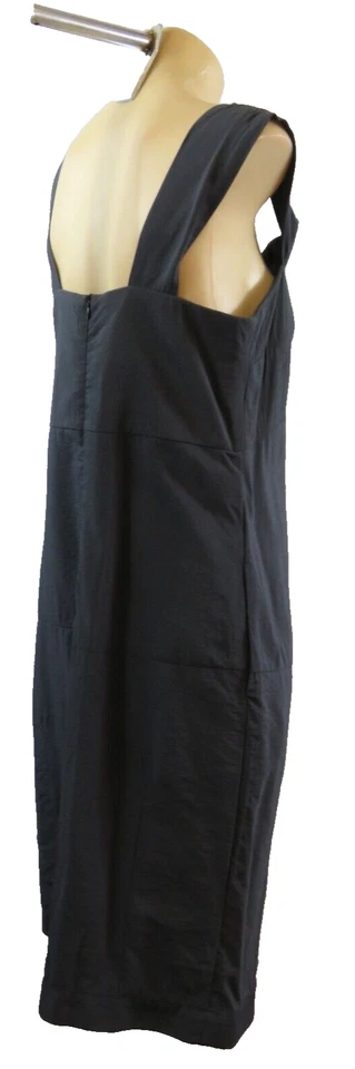Veronika Maine Grey Midi Dress Sleeveless Pockets Pencil Work Party  | Size 8 XS - image 4 of 4