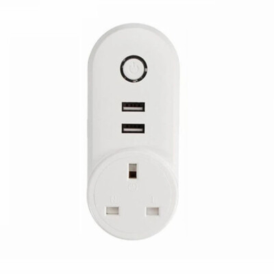 10A Tuya Wifi Smart Socket With 2 USB Charging Outlet Adapter  Alexa Google Home