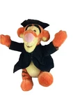 Disney Tigger “Grad Nite" Graduation Plush Jointed Vintage Black Gown