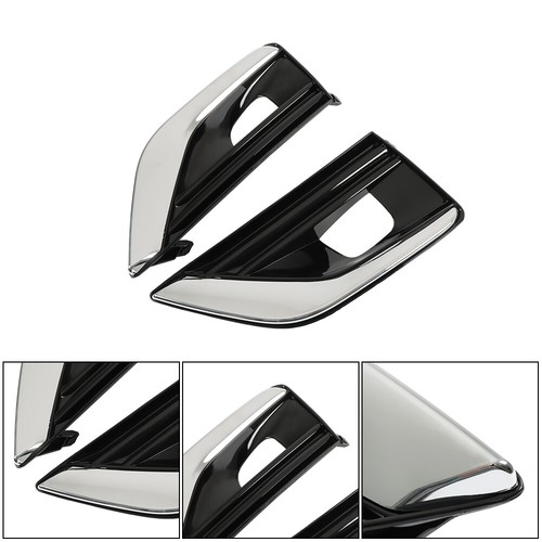 For Infiniti Q50 2018-2020 Fog Light Cover Front Left & Right Side Bezel Black - Picture 8 of 12