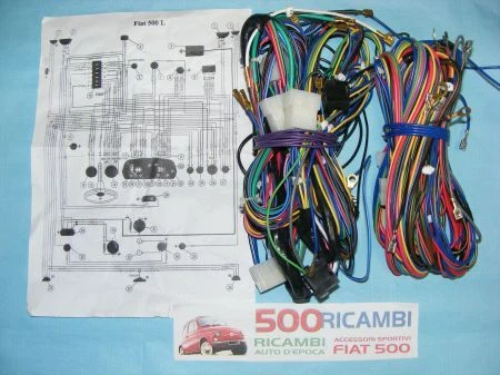 FIAT 500 L (1968-1972) CABLAGGIO COMPLETO IMPIANTO ELETTRICO ALTA QUALITA