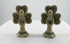 Roman Inc. Faith Stones Celtic Angels Set of Two  3.75 Inches 2012