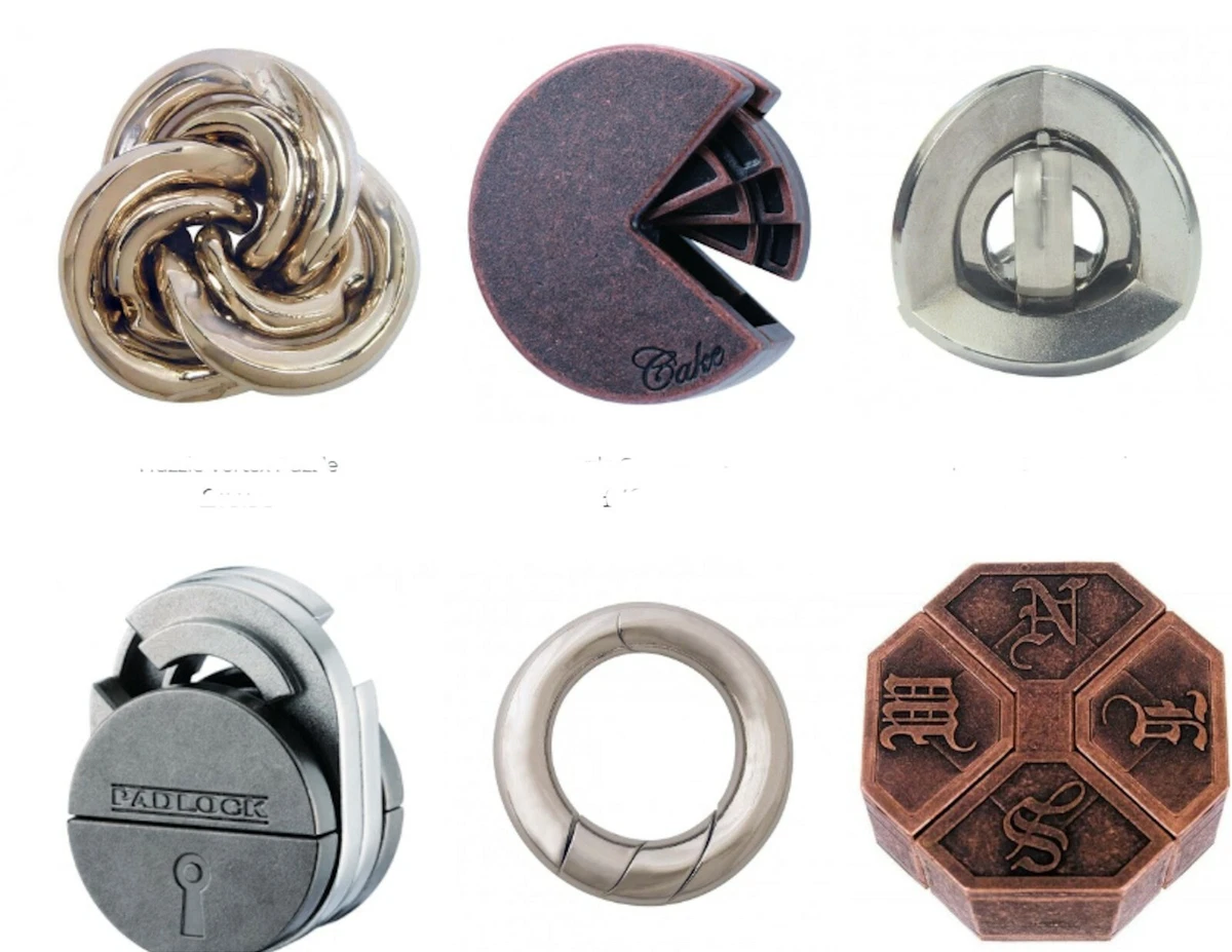 Hanayama 6 cast /Huzzle puzzles see list description from nic picot magic