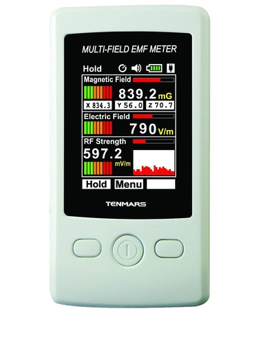 TM-190 Triple Mode RF Gauss EMF Meter Electromagnetic Radiation Detector New