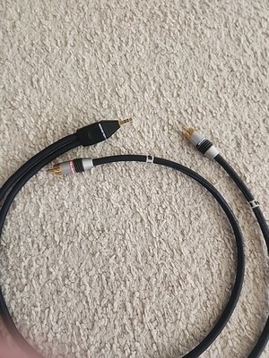 Monster Cable Interlink 400 MKII RCA Stereo Audio Cable Gold Plate 1m 3.5mm -RCA