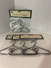  NEW  4 Packs Vintage Nicole Heirloom Classics 4" Metal Craft/Doll Hangers