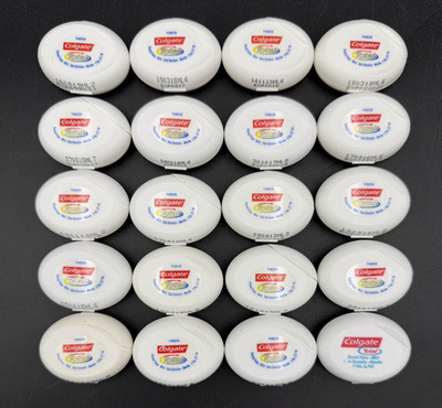 Lot of 20 Colgate Total Waxed Dental Floss Mint 3yds Each Discontinued