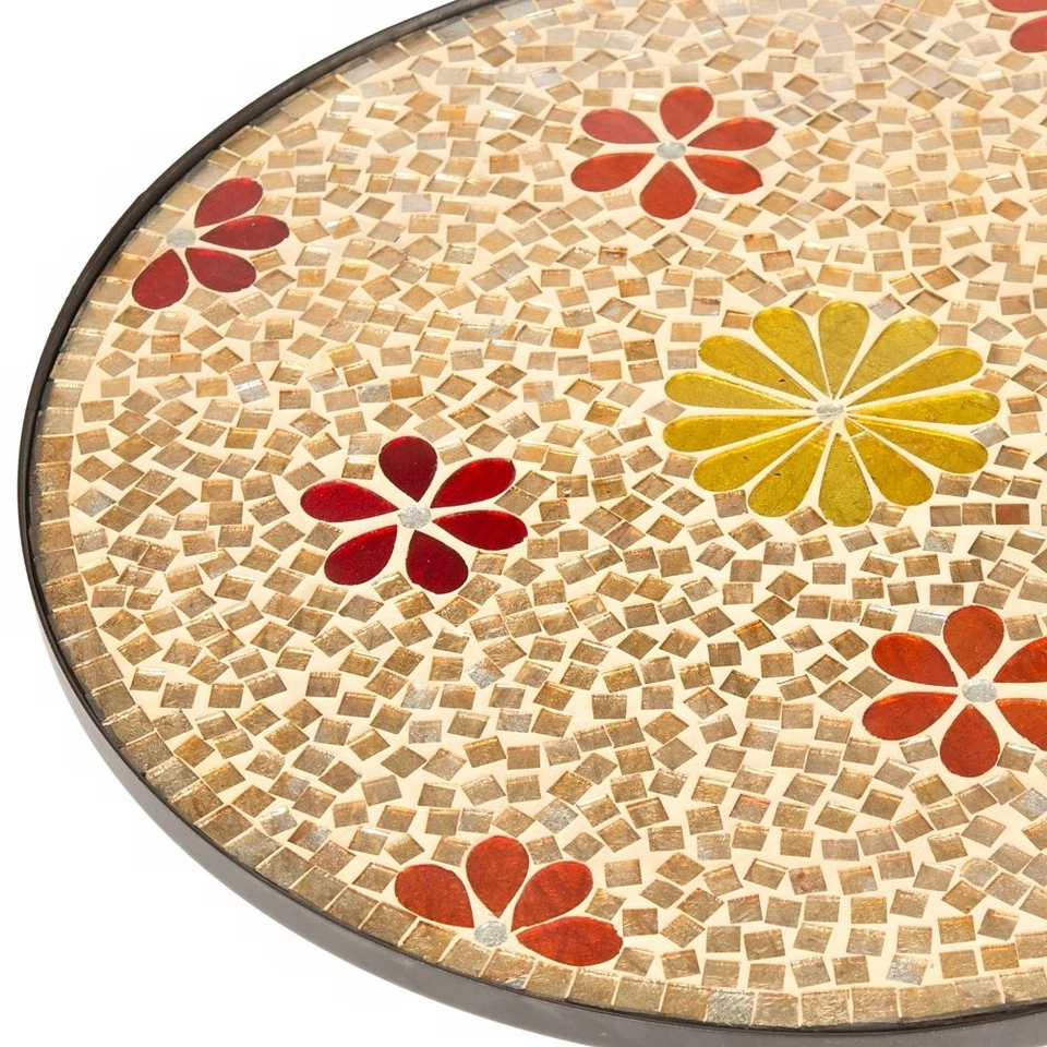 Mesa lateral dourada Home Collection Cymbeline - Imagem 2 de 4