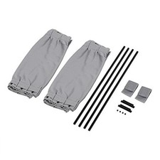 Car Window Shade, 2Pcs Auto Side Window Sunshades Curtains Adjustable Sun Grey