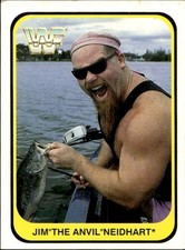 card wwf wrestling merlin 1991 # 84 jim 'the anvil' neidhart