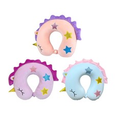 Cartoon Neck Pillow Soft Washable Memory Foam Travel Pillow Portable for Kids