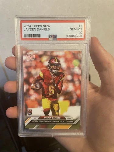2024 Topps Now Jayden Daniels #6 PSA 10 Topps Commanders RC