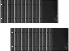 24 Pieces Black Flip Folio Marching Band Music Files Holder Folder